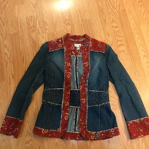 Denim patchwork jacket